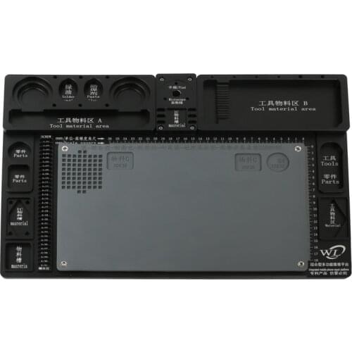 Aluminum Alloy Video Stereo Microscope Base Platform Pad High Heat Resistant Maintenance Mat For Phone Repair