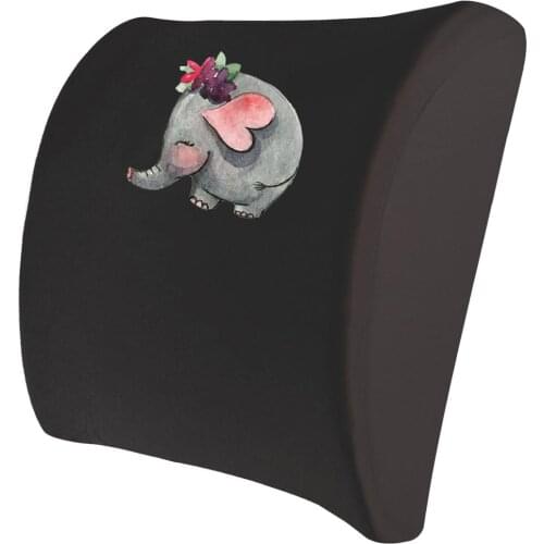 Custog X-LARGE Memory Foam Pillow Seat Cushion Waist Support Back Cushion For Office Chair Orthopedic Health Care Pad Elephant