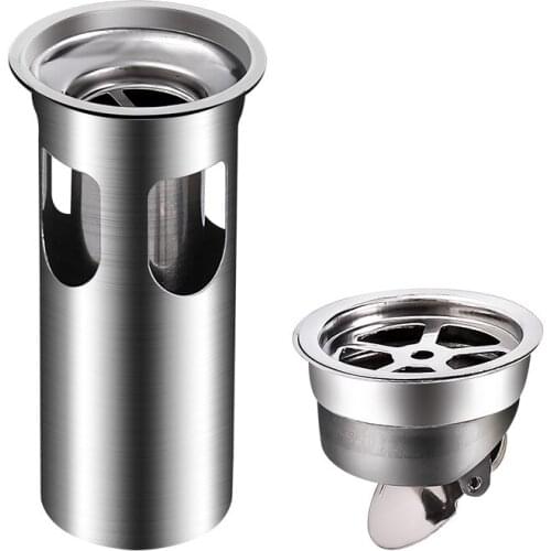 Stainless Steel Floor Drain Core Odor-proof Insect-proof Gravity Flip Cover Double Core Anti-clogging Floor Drain Cover