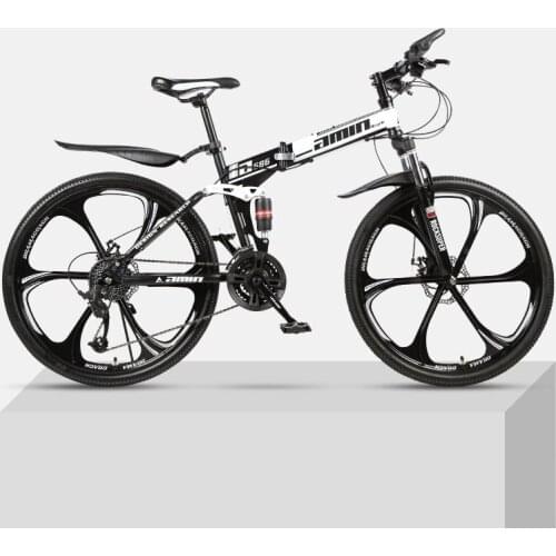 21-Speed Mountain Folding Bicycle 24/26-inch Double Shock Absorption Variable Speed Fast Bike For Male And Female Students
