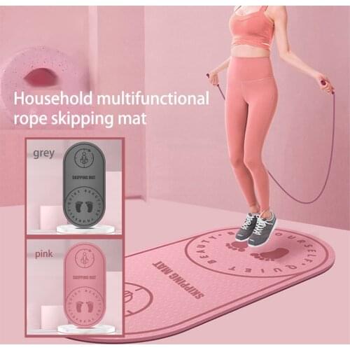 Jump Rope Mat Exercise Cushioning Mute Yoga Mat Sound Insulation And Shock Absorption High Density Board Anti-noice Mat Коврики