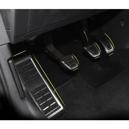 Car Foot Fuel Brake Clutch pedals Cover for Volkswagen VW GOLF 7 GTi MK7 / Tiguan 2017 For Skoda Octavia A7,Car accessories
