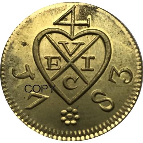 MALAY ARCHIPELAGO Colonial British Bencoolen Sumatra United East India Company 1783 Brass Copy Coin