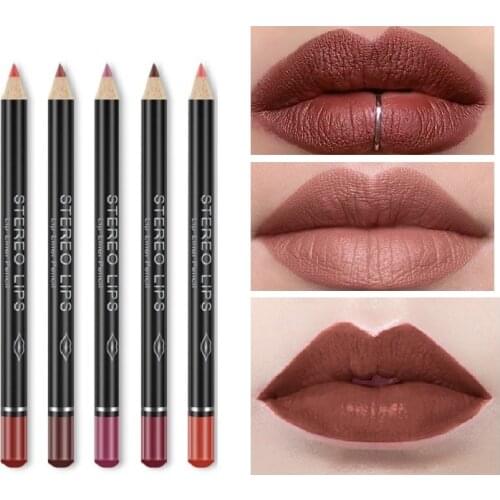 Professional Multi-functional Lipliner Pencil Long Lasting Waterproof Cosmetic Makeup Colorful Lip Liner Beauty Makeup TSLM1