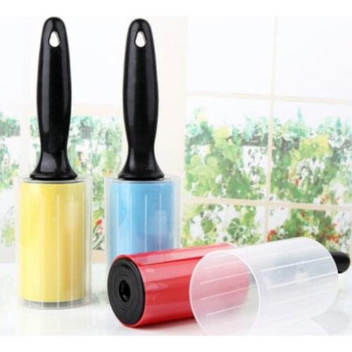 Reusable Sticky Roller Clothes Lint Roller Dust Remover Cat Dog Hair Cleaning Tool Bed Sofa Accessories Household Washable