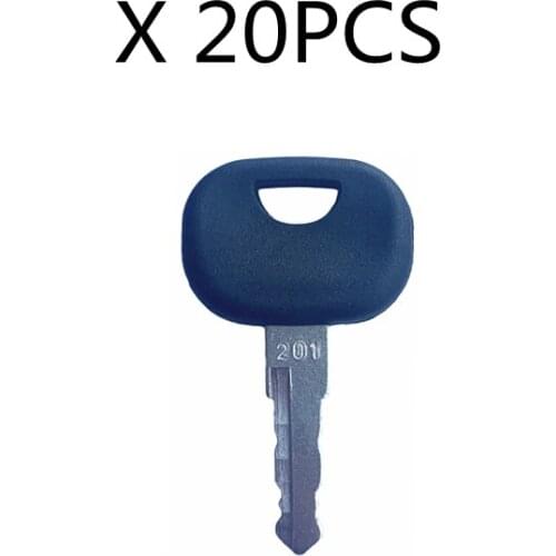 Set Of 20 201 Ignition Key For Takeuchi TW65 And TW80 Wheel Loader 3643912