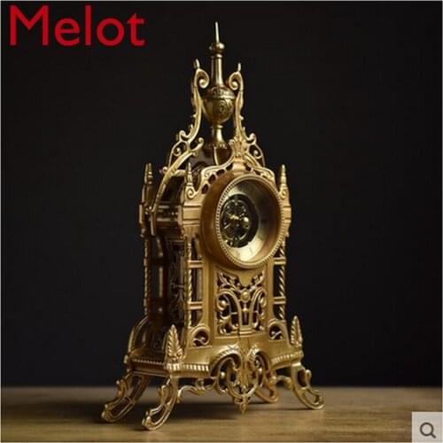 Europe type restoring ancient ways large desk clock sitting room personality fashion creative American style archaize clock