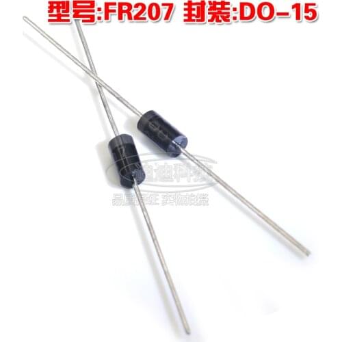 New FR207 DO-15 Fast Recovery Rectifier Diode Output 1000V 2A fr207 do15
