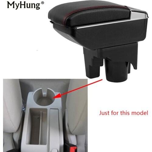 Armrest box For VW jetta mk5 Golf mk5 6 2005-2011 Central Console Arm Store With Rise and Down Function box cup holder ashtray