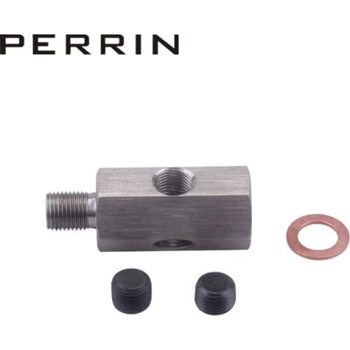 1/8'' NPT Oil Pressure Sensor Tee To NPT Adapter Turbo Supply Feed Line Gauge NPT Male Famale Joint Connector Auto Accessories