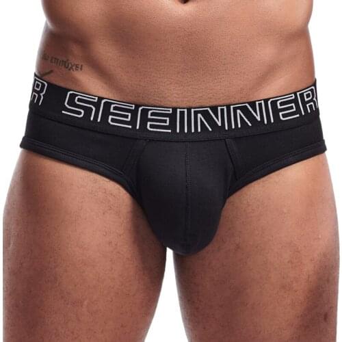 Men Underpants Mens Slip Cueca Male Panties Briefs Breathable Underpants Briefs Underwear Soft Cotton Underpants Briefs Sexy Men