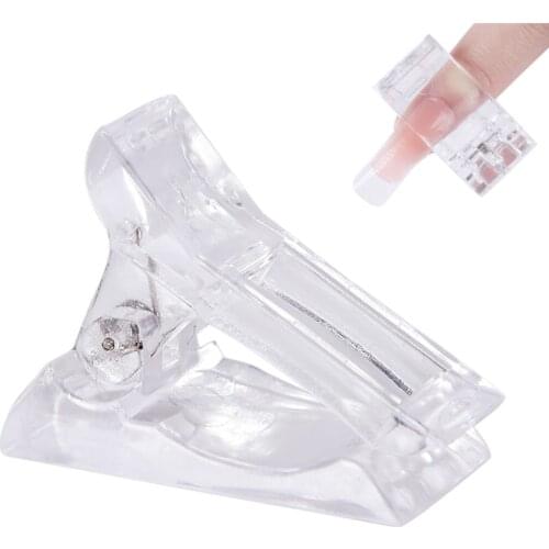1pcs False Nail Tips Clip For Finger Extension UV LED Plastic Nail Art UV Builder Manicure Quick Building Mold