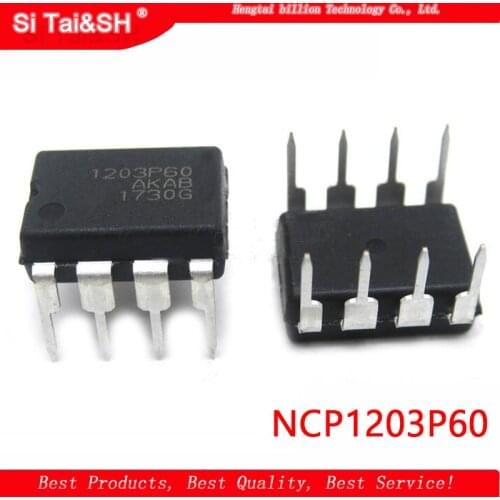 10pcs NCP1203P60 1203P60 DIP-8 Power management IC chip