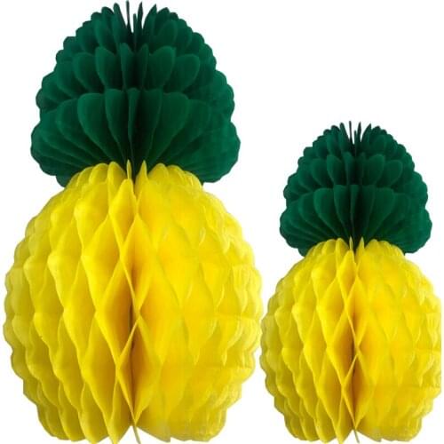 8 inch 12 inch tissue paper Pineapple Honeycombs table or hanging decoration party supplies
