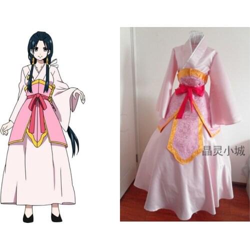 2016 Magi The Labyrinth of Magic Kogyoku Ren Ren Hakuei Cosplay Costume dress Any Size