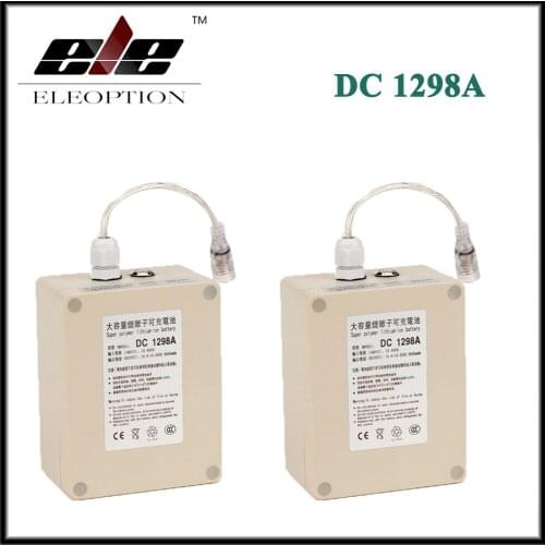2x Eleoption Waterproof 12V 9800mah Super Rechargeable Portable Li-ion Battery DC1298A