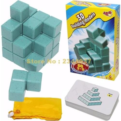 3d Soma Cube Puzzle Intelligence Logic Brain Teaser Puzzles Game Toy For Children & Adults 60 Challenges Toy