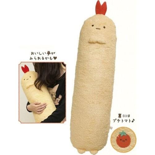 40cm Japanese Corner Animal Sumikko Tempura Fried Shrimp Soft and Cute Animal Plush Doll Long Pillow Birthday Gift For Kids