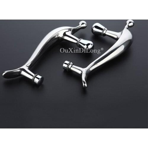 Brand New 2PCS 304 Stainless Steel Frameless Shower Glass Sliding Door Handles Dolphin Glass Door Pull / Push Handles