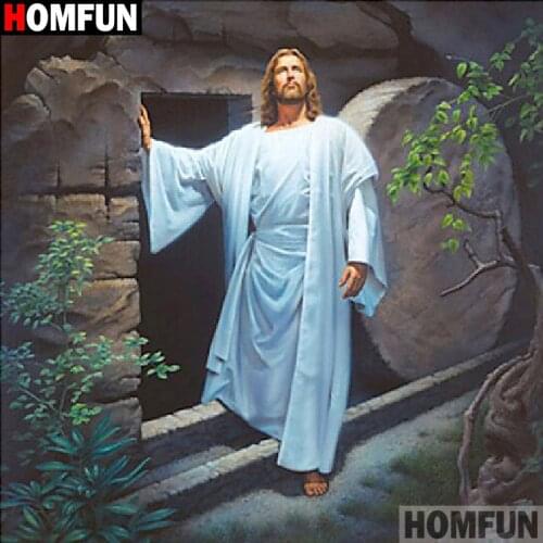 HOMFUN 5D DIY Diamond Embroidery Full Display "Religious figure" Diamond Painting Square/Round Rhinestones Decor Art A27730