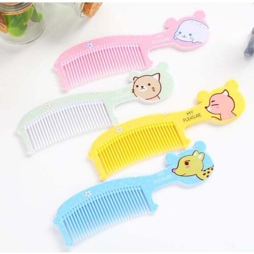 Safety Soft Baby Hair Brush Infant Comb Grooming Shower Design Pack Kit Color 2Pcs (1 Pcs Big + 1Pcs Small)