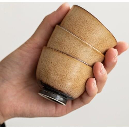 Teacup Home Ceramic Kiln Change Teacup Japanese Kung Fu Tea Set Single Cup Master Cup Large Tea Bowl