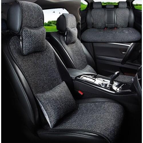 Car seat four seasons general car seat cushion linen summer cool cushion breathable seat cushion cover free shipping