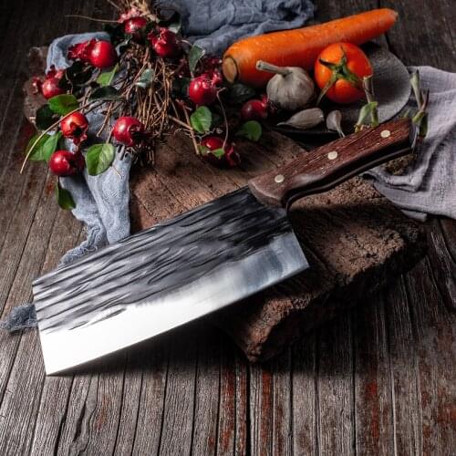 CHUN Kitchen Slicing Knife Meat Filleting Cooking Cleaver Knives Chinese Traditional Handmade Tools Manganese Steel Sharp Razor