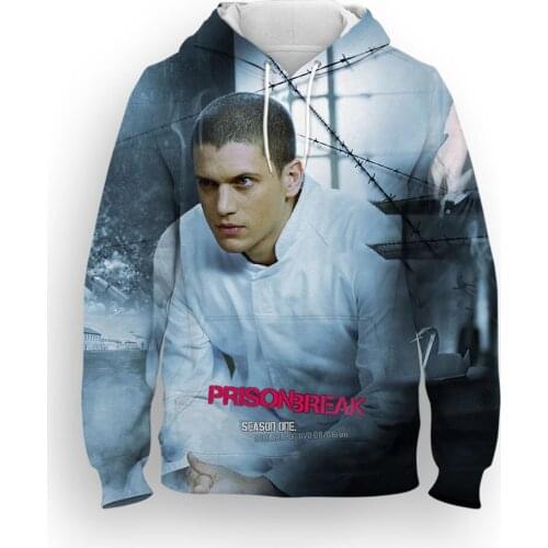 Prison Break Japan Harajuku Childrens Clothes Hoodies Kids Sweatshirts Hoody Cartoon Men Top Boys/Girls Pullover Hoodie Printed