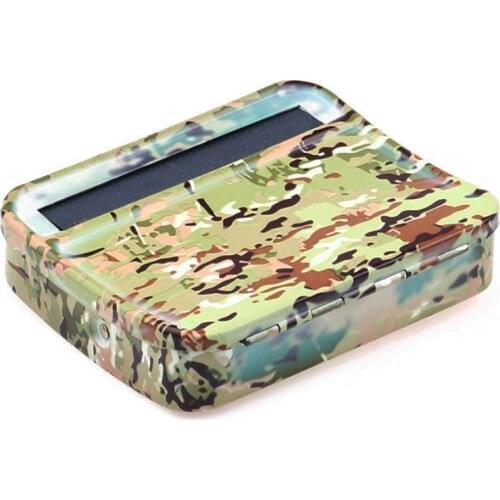 Really Cool 70mm/78 mm Camouflage Metal Automatic Tobacco Smoking Smoke Roller Rolling Machine Box Case Cigarette Maker