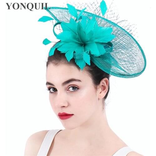 Elegant Women Formal Weddiing Headwear Veils Bride Fashion Hair Accessories Event Fedora Cap Hair Pin Bride Fascinator Hats