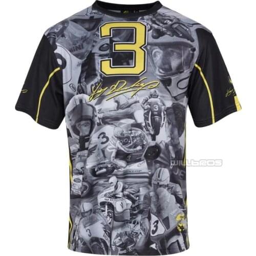 Motorcycle Moto Racing GP T-shirt Joey Dunlop 3 All Over Print Jersey