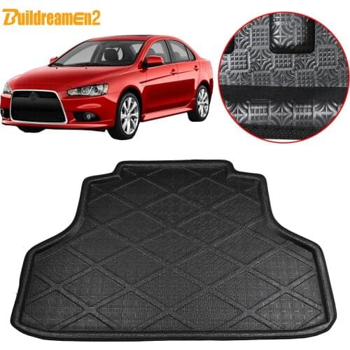 Buildreamen2 For Mitsubishi Lancer EX 2008-2017 Car Styling Trunk Mat Boot Tray Liner Floor Cargo Carpet Mud Protector Pad