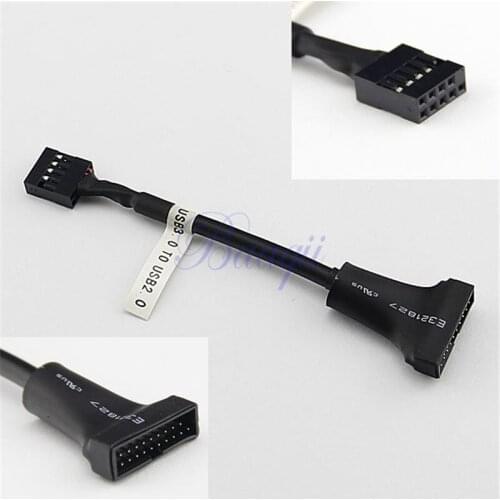 MLLSE USB 2.0 9Pin Female to Motherboard USB 3.0 20pin Header Male Cable Adapter A455