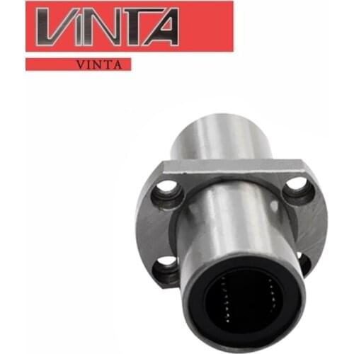 Intermediate elliptical flange bearing 1pcs/lot LMHC/LMHM/8 1012 16 20 25 30 40LUU Linear bearings guide pulley rolamentos CNC