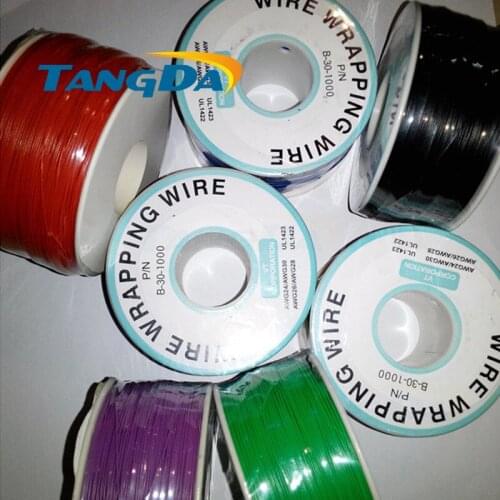 PROW aviation OK line P/N B30-1000 FEEP UL1423AWM 30AWG UL1423 220M 650ft Silver-Plated wire wrapping Cable orange gray white