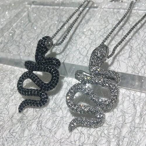 Stainless Steel Silver Chain Snake Necklace For Women Men Collier Bijoux Femme 2020 Fashion Pendant Boho Jewelry Christmas Gift