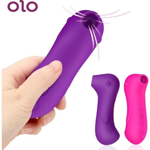 OLO Clit Sucker Vibrator Blowjob Tongue Vibrating Sex Oral Licking Nipple Sucking Clitoris Vagina Stimulator Sex Toys for Women