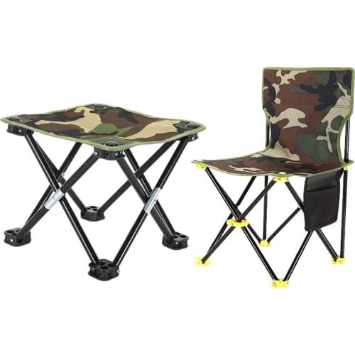 Ultralight Outdoor Folding Chair Camping Hiking Fishing Chair Travel Foldable Beach Chair Load Bearing 100kg BBQ Stool Popular