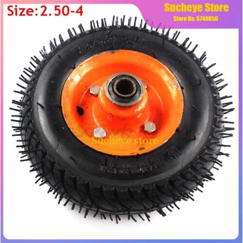 Wheelbarrow 200 Mm Spare Tire Barrow Workshop Trolley Caster Inflatable Rubber Wheels Puncture Proof 8 Inch Black Castor