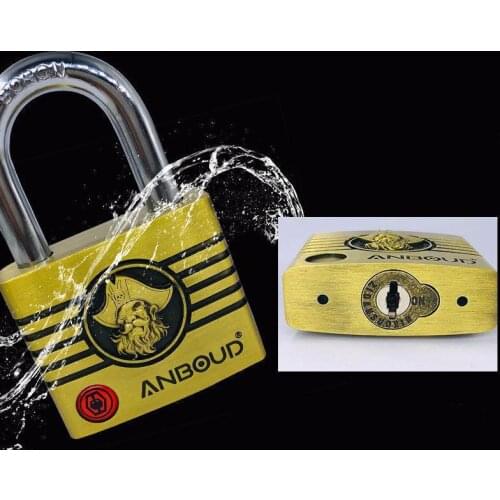 Alloy steel lock European style iron door garden door lock half-clad beam padlock