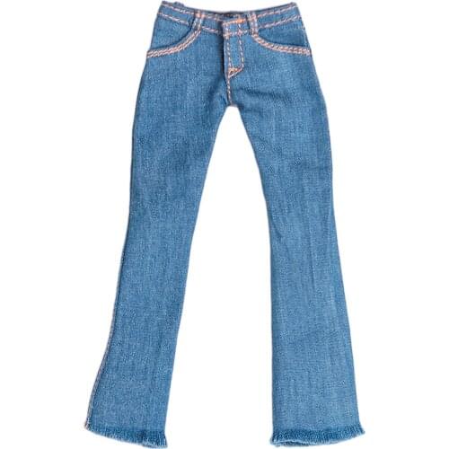 1/6 Scale Female Skinny Jeans Trousers for 12 inches Woman Action Figures Fashion Doll Clothing