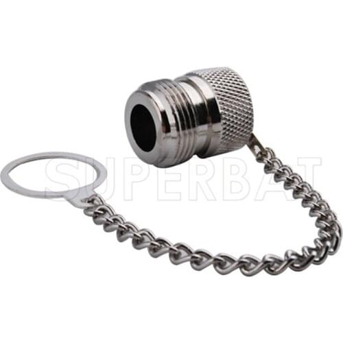 Superbat 10pcs Dust Cap for N Plug Male RF Coaxial Connector with Ring Chain