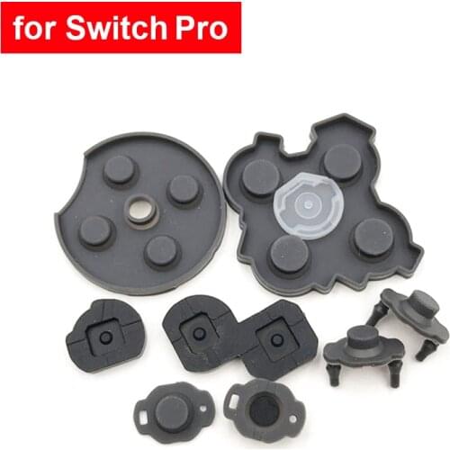 100 sets ABXY Cross Controller Rubber Conductive Pad Silicon Buttons For Swith Pro Controller Repair Replacement Contacts