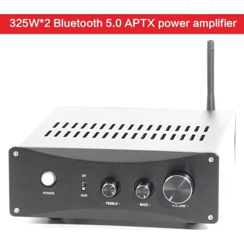 325W*2 High Power Amplifier TPA3255 DIY Fever HiFi Digital Class D Bluetooth 5.0 APTX Amplifier JRC5532 Op Amplifier AC 220V