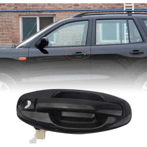 50% Dropshipping!!Front Left Exterior Door Handle Reliable Black Outside Door Handle for Hyundai Santa Fe