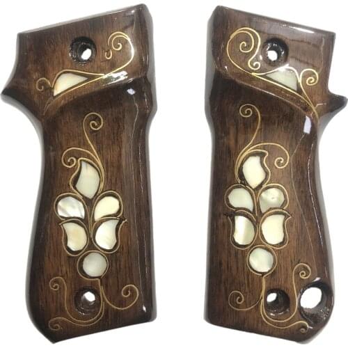 Astra Condor Mod 800 Compatible Pearl Inlaid Wooden Grip Mod2