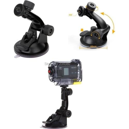 Free shipping + tracking number Car Suction Cup Mount Kit for Sony Action Cam HDR-AS15/AS20/AS30V/AS100V/AS200V/AZ1
