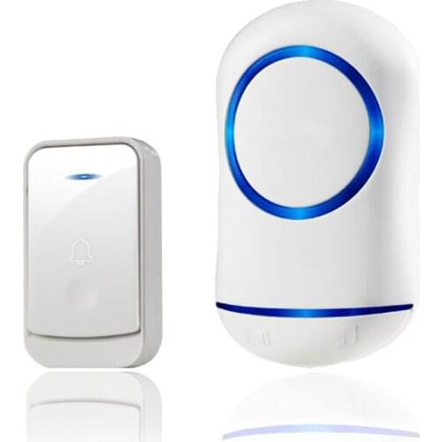 Wireless Doorbell Waterproof Door Bells & Chimes, Over 150 Meters Range, 45 Door Bell Chime, 4 Volume Levels, for Home