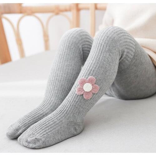 Flower Cotton Baby Tights Children Stockings for Girls Toddler Pantyhose Spring Autumn Infant Tights Kids Fashion Pantyhose